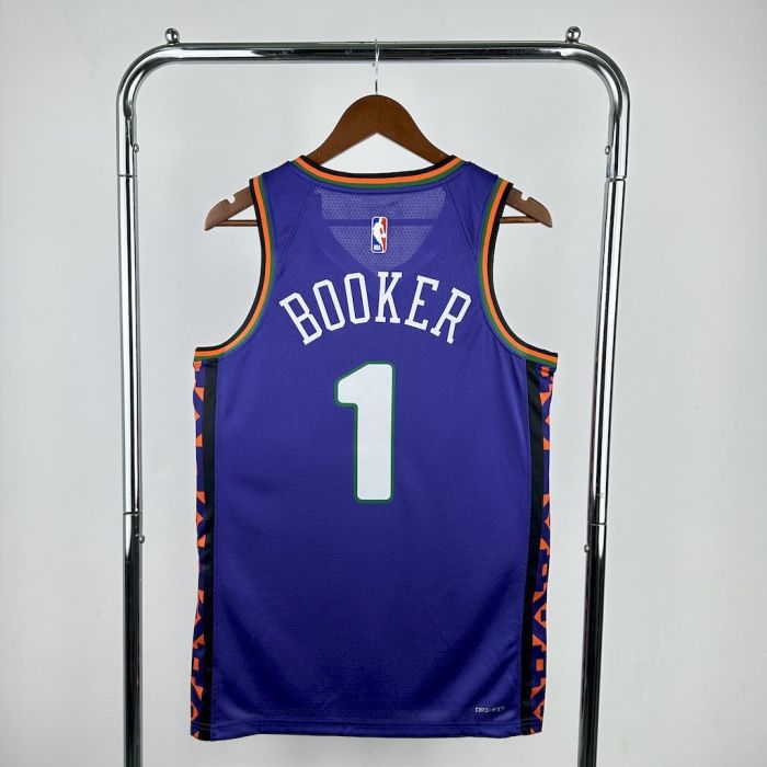 Devin Booker City Phoenix Suns City Edition 24/25 Swingman Jersey Purple