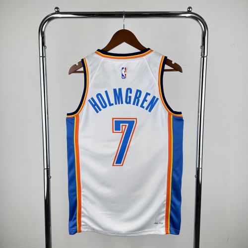 Chet Holmgren Oklahoma City Thunder Association Edition Swingman Jersey White