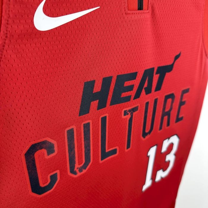 Bam Adebayo Miami Heat City Edition 24/25 Swingman Jersey Red